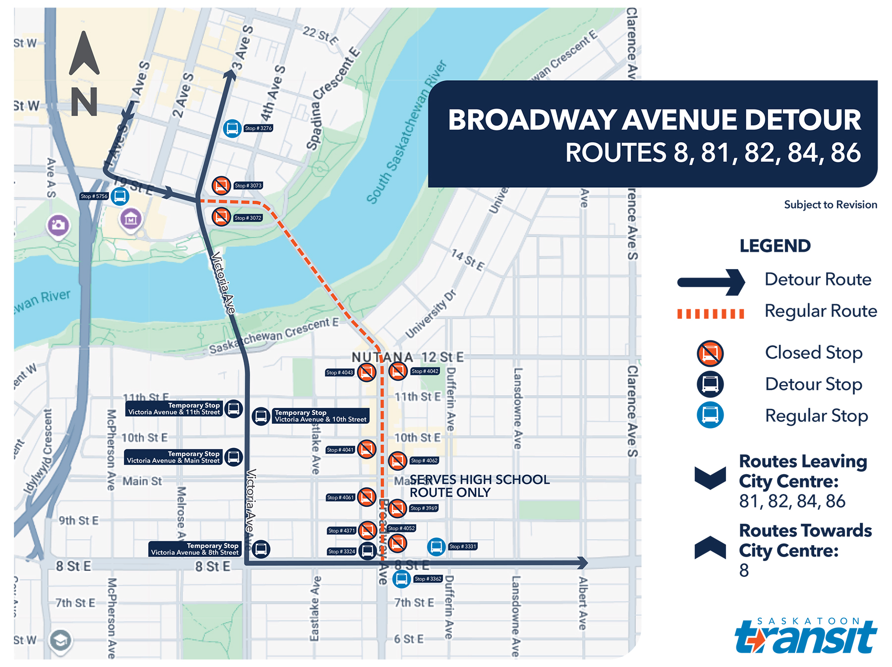 Broadway Bridge Detour
