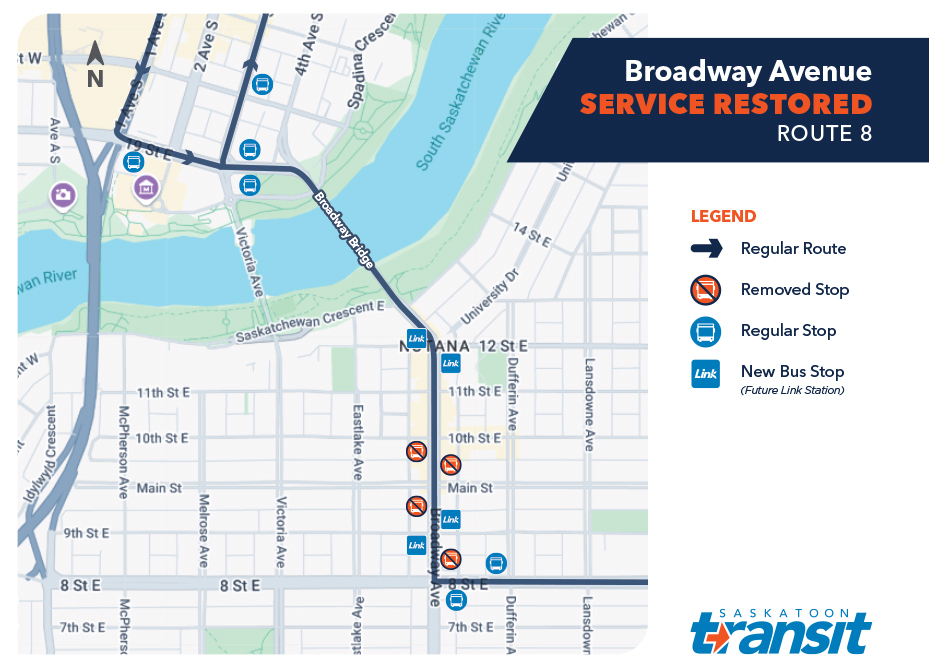 Broadway Bridge Reopening Map
